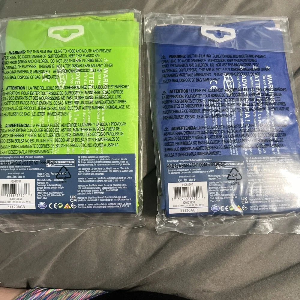 Swimways Mesh Floating Pool Chair Noodle Slings BLUE GREEN New Sealed *Lot of 2‎